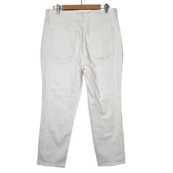 J.Crew Womens High-Rise Straight Jeans Premium Edition Re-Imagined White Size 31 - Picture 2 of 16